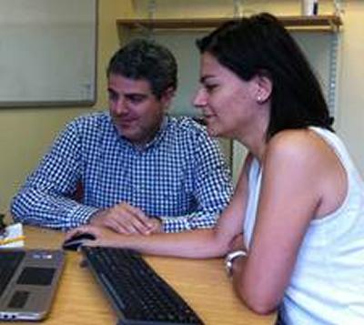 People using computer