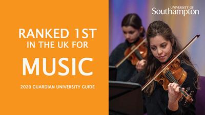 Music at Southampton ranked first