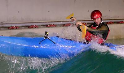 Rob Bell in a kayak