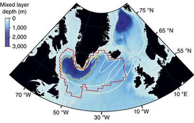 Circulation in the North Atlantic.