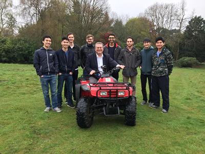 The group with their quad bike