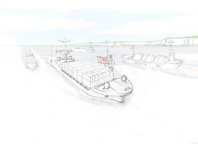 Autonomous Ship Sketch