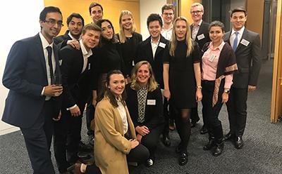Students and Eleonora at conference