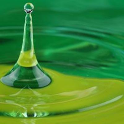 Wellbeing green splash logo