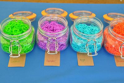 loom bands as data points 