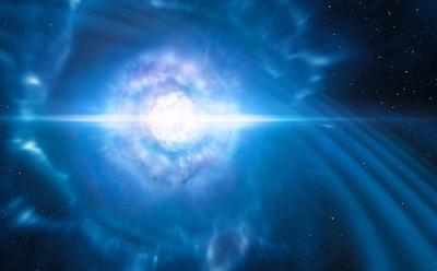 Impression of merging neutron stars