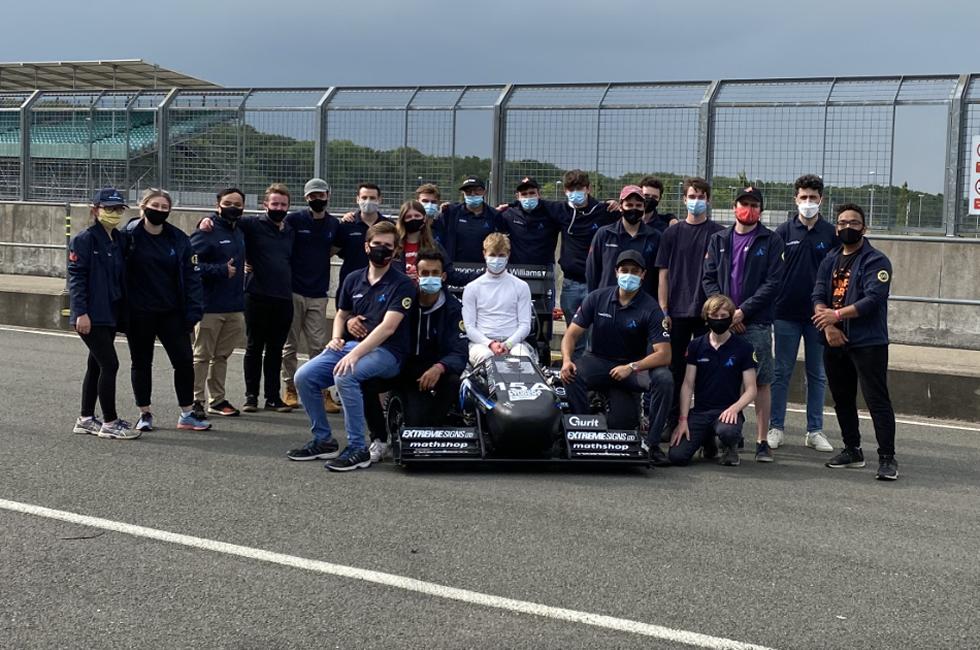 2021 Formula Student team with Stag 6B