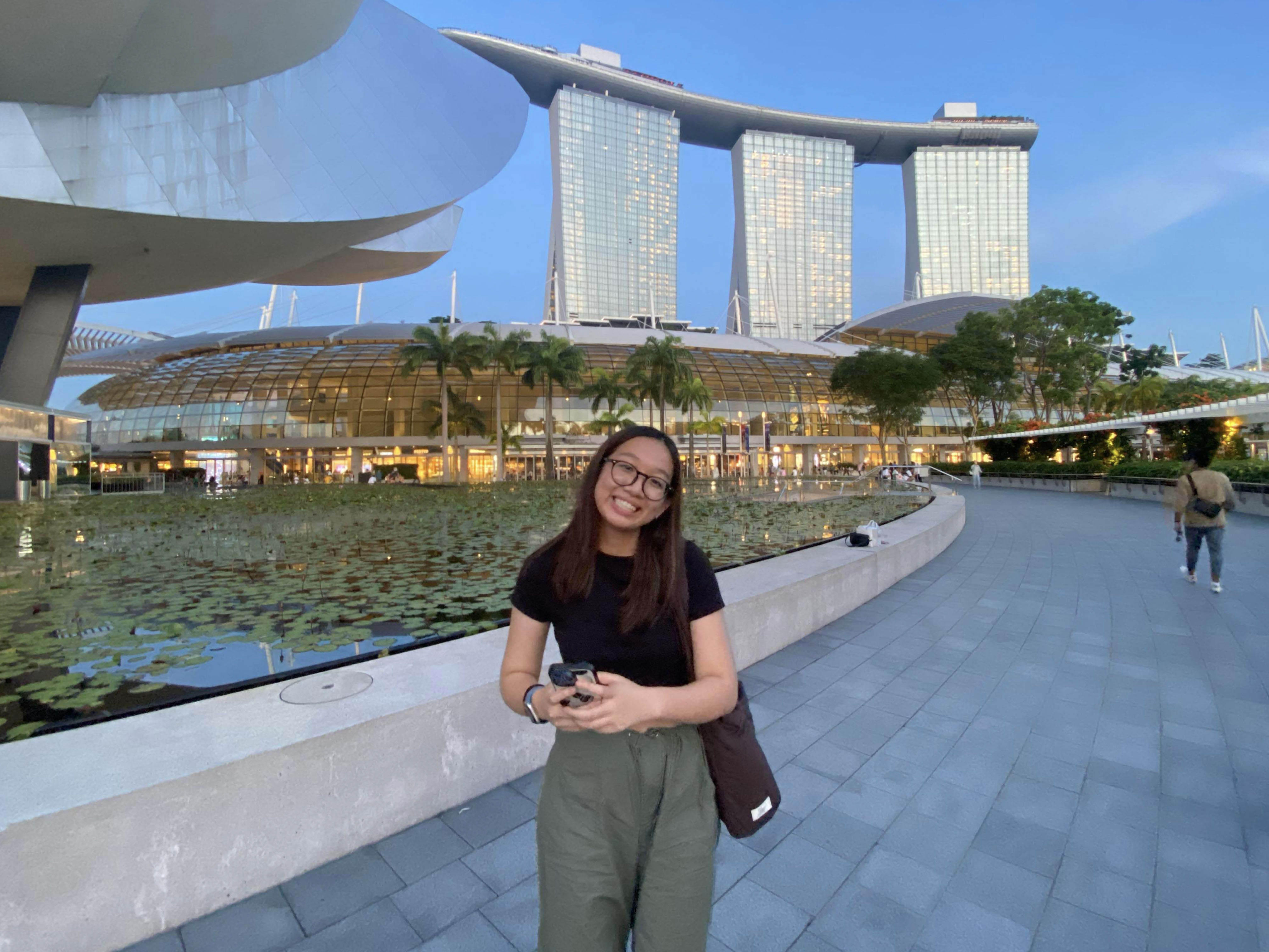 Shana, Biomedical student at Nanyang Technology University summer school, Singapore in July 2023