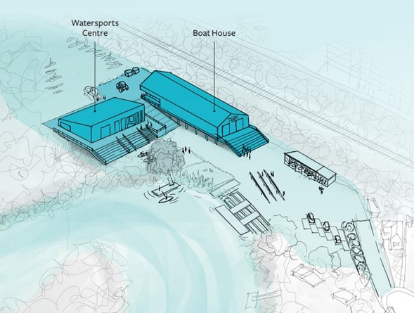 Plan of Water Sports centre