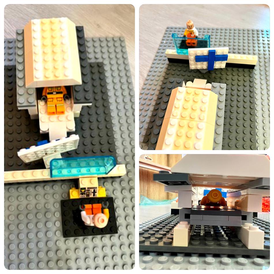 A Lego model of resting-state fMRI scanning, built by one of our participants.