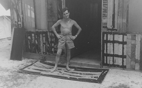Veteran Gerard Bowler, Christmas Island in 1958. Credit: Fiona Bowler