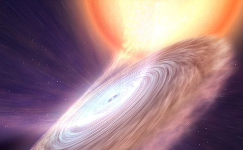 Poderosos vientos calientes expulsan una estrella de neutrones mientras destroza a su compañera