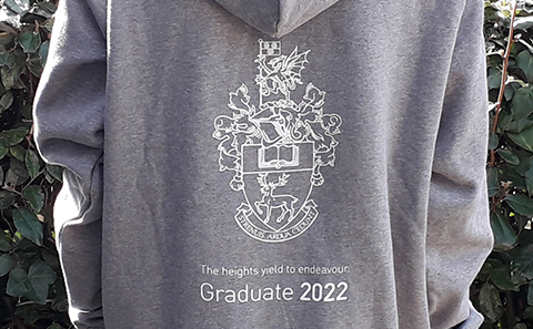 University hoodie