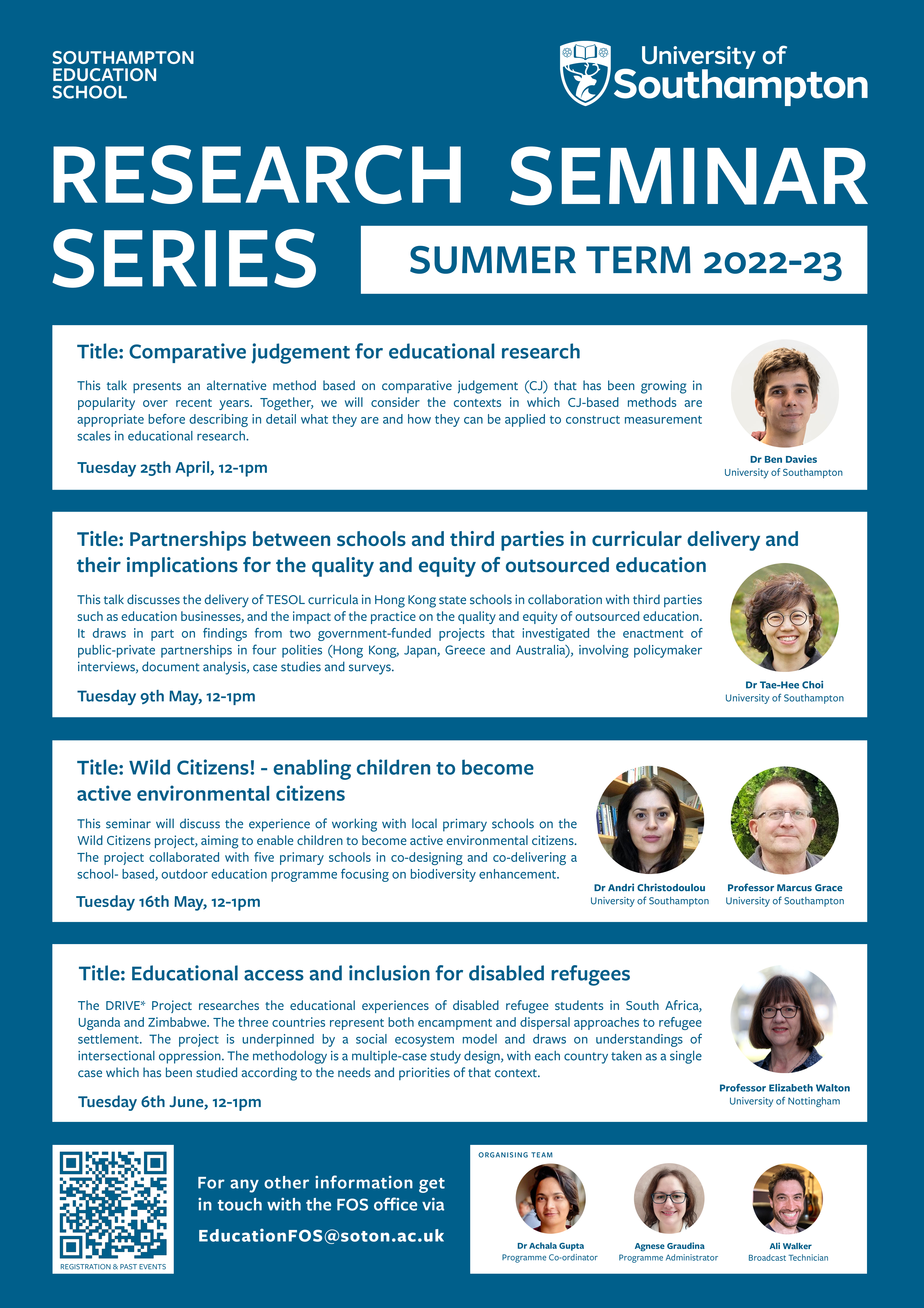 2022-23 Summer Term Programme
