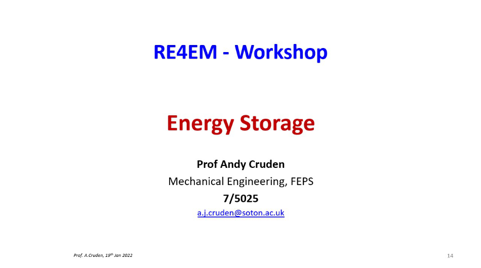 Slide 14 Energy Storage