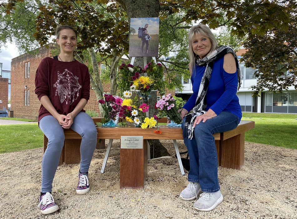 Memorial bench dedicated to Dr Angelo Grubisic