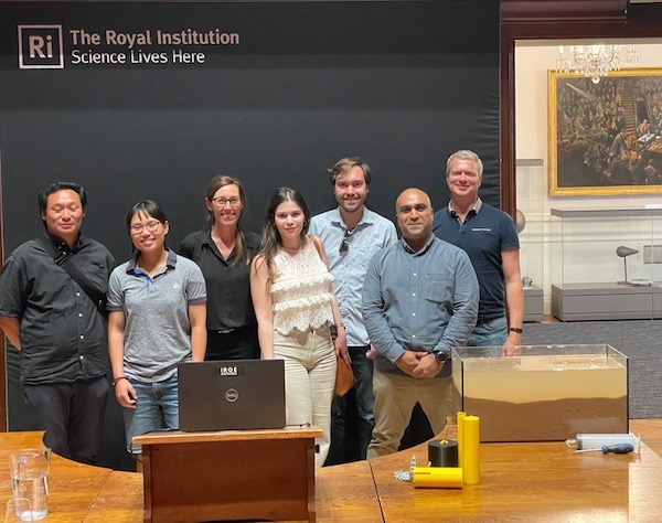 Group photo of IROE researchers at Royal Institution