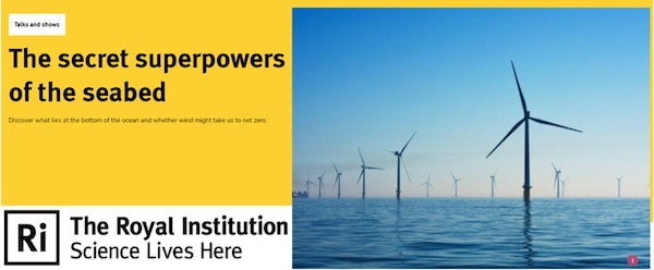 Ri Lecture Banner with Offshore Wind Turbines