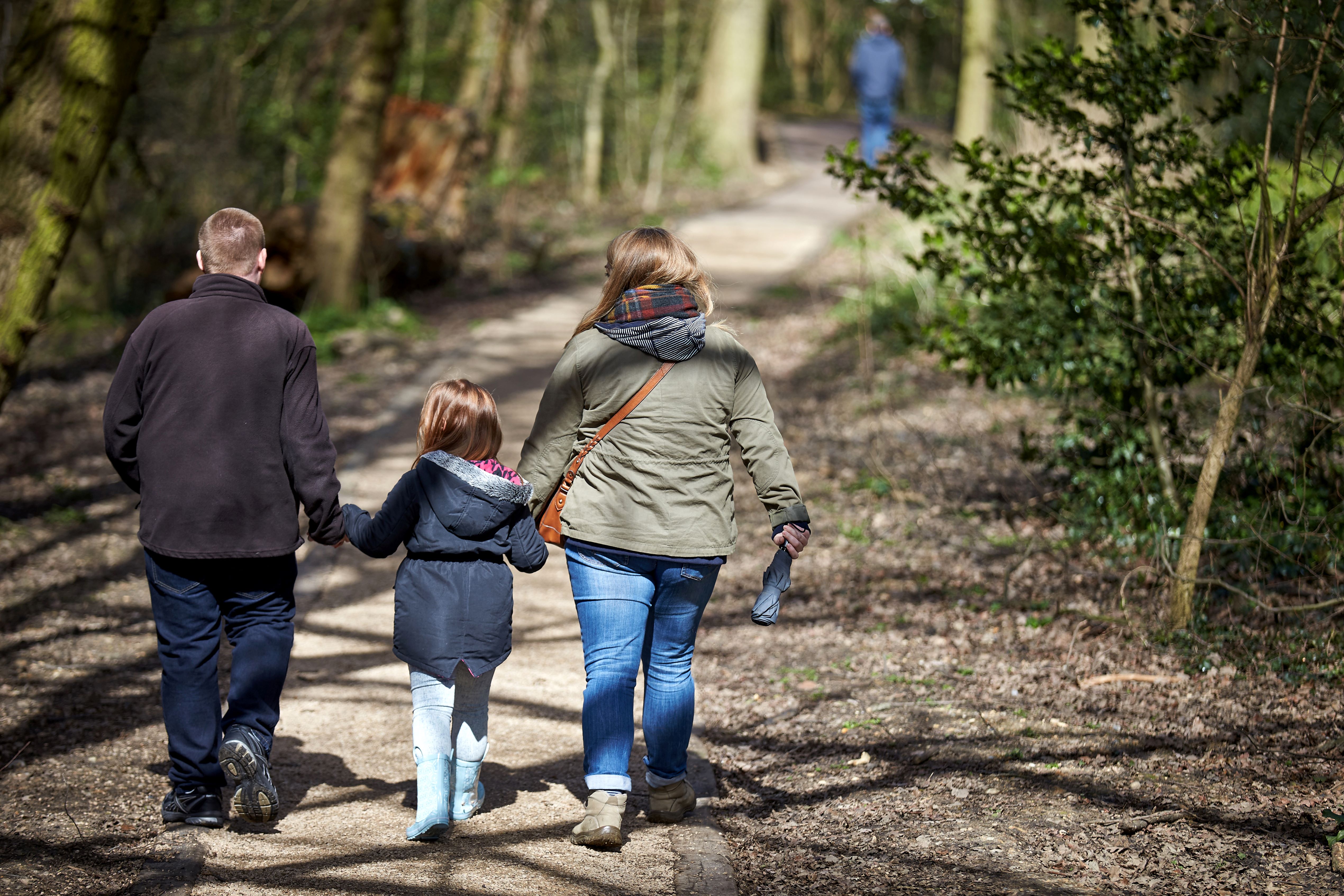 family-walking-in-woodland