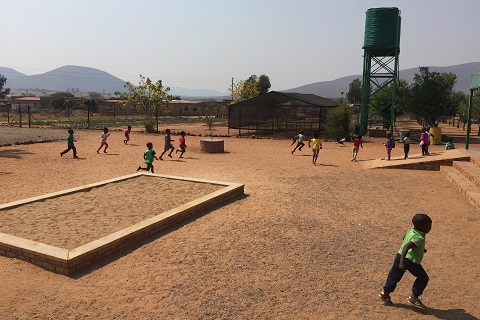 South African children playing
