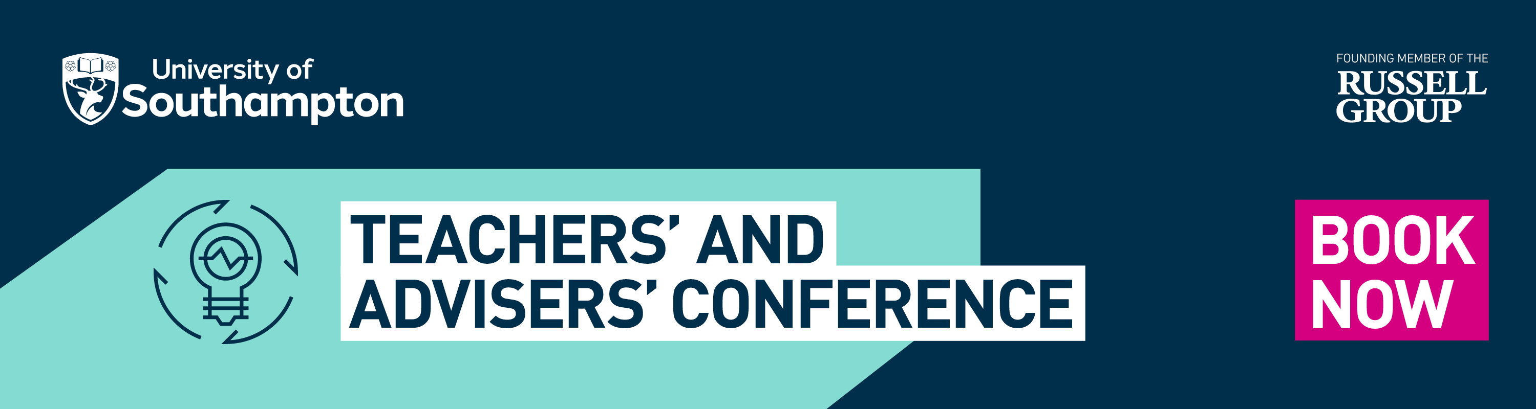 Blue logo for teachers and advisers conference