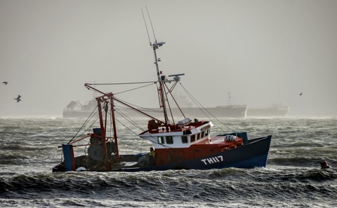 Ship Out at Sea