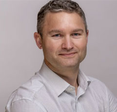 Professor Pete Worsley headshot, looking at the camera.