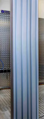 A close up of different metallic textures from Southampton's systems engineering facilities.