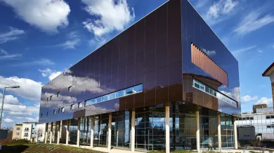 An external view of the centre for cancer immunology, based at Southampton General Hospital.