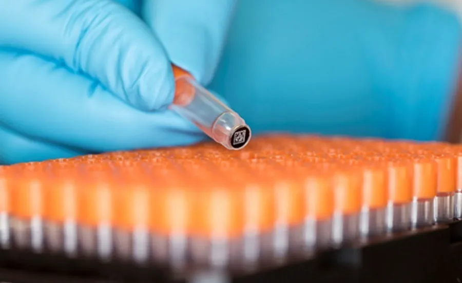 Bar coded DNA sample