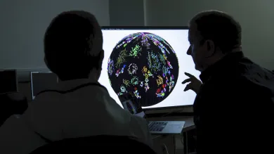 Molecular Phenotyping researchers in front a computer screen