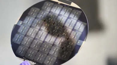 Silicon wafers with a pattern on surface
