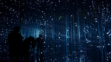 An abstract futurist image