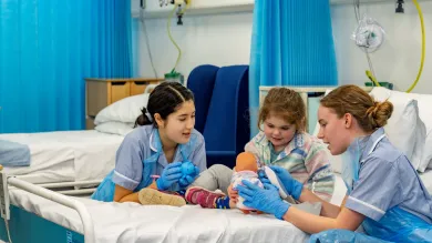 Simulated hospital wards