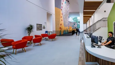 Reception area of the Jubilee Sports and Recreation Centre