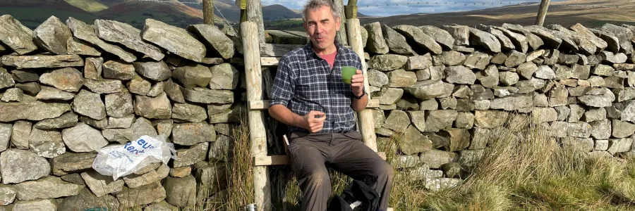 Mark in the country side