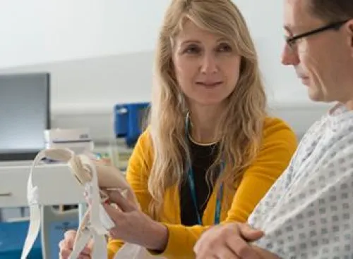 Consulting a user about continence technologies