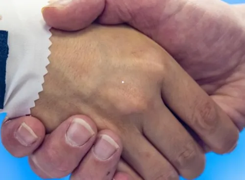 Shaking hands