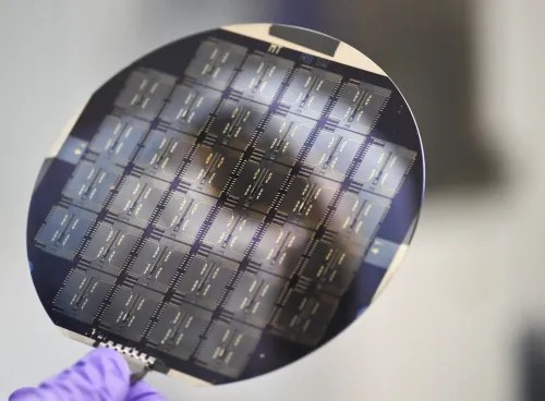 Silicon wafers with a pattern on surface