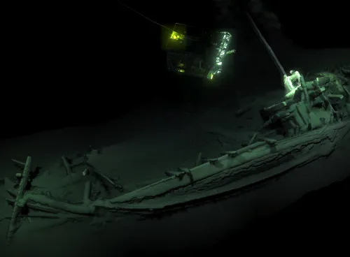 3D Image of an Ancient Greek shipwreck in the Black Sea. Credit Rodrigo Pacheco Ruiz.