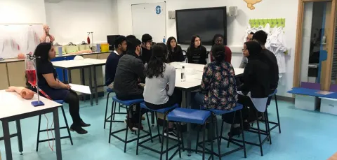 Students in classroom