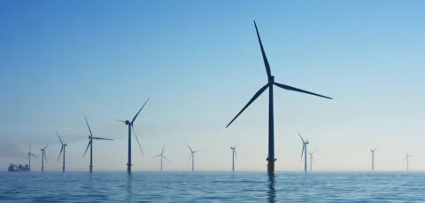 Wind turbines in the North Sea