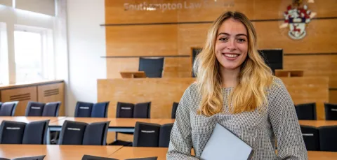 Caroline Jackson, a student in the University's School of Law