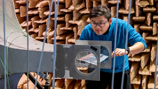 Acoustical engineering student