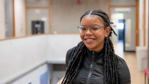 Ria Moses picture taken in hallway