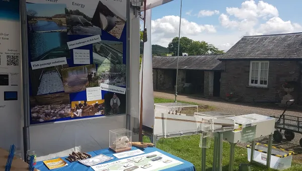 International Centre for Ecohydraulics Research (ICER)  outreach stall at an event