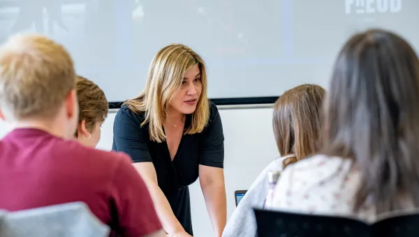 Students in a modern languages lecture