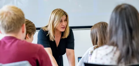 Students in a modern languages lecture