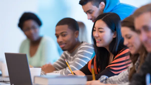 Students in a lecture