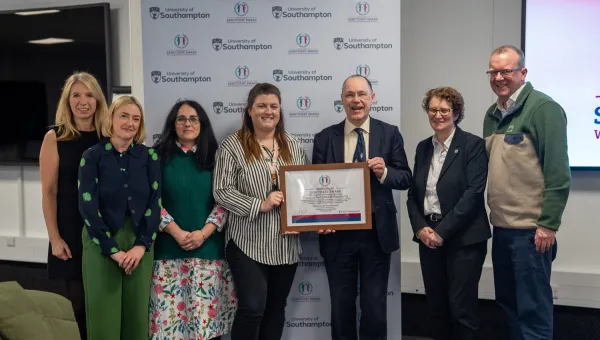 Southampton receiving the Sanctuary Award